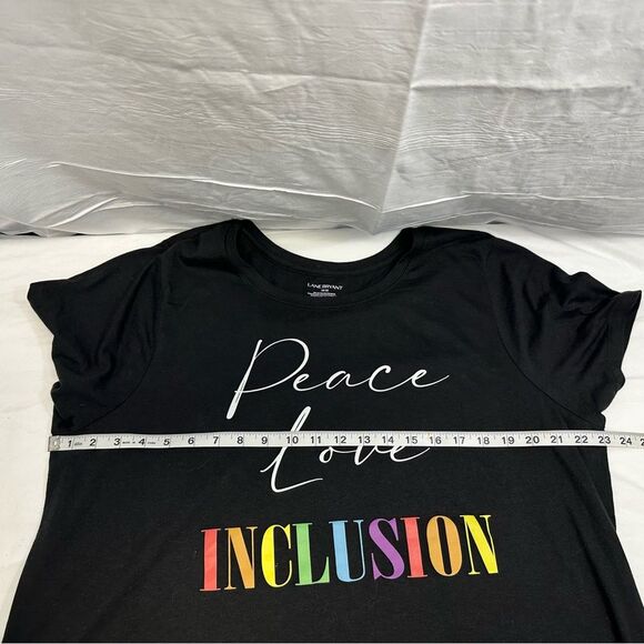 Lane Bryant 18/20 Inclusion LGTBQ plus size Black SOFT shirt 238 - Picture 6 of 6